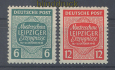 SBZ Mi # 124/25 X Leipziger Messe postfrisch (49405)