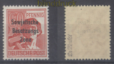 SBZ Mi # 195 a postfrisch geprft Dr. Herbst (49407)