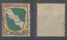 franz. Zone allg. Ausgabe Mi #  5 gestempelt geprft Schlegel BPP  (49414)