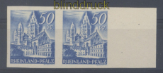 franz. Zone Rheinland-Pfalz Mi # 11 U postfrisch waagerechtes Paar (49423)