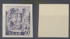 Saarland Mi # 221 U posttfrisch ungezhnt (49439)