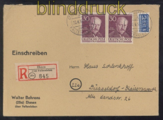 Berlin Mi #  99 MeF R-Brief Ehmen 28.4.1953 (49471)
