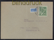 Berlin Mi #  72 EF Ortsbrief Hof (Saale) 5.5.1951 (49475)