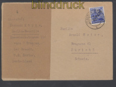 Berlin Mi #  13 EF auf Auslandsbrief 9.12.1948 in die Schweiz (49479)