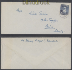 Bund Mi #  159 EF Auslands-Brief Dunant Stuttgart (49493)