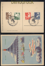 Bund Mi #  167/70 SSt. DVA offiezielle Ausstellungskarte (49496)