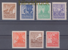 SBZ Mi #  29/36 x postfrisch Abschiedsserie x-Papier (49548)