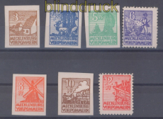 SBZ Mi #  29/36 x postfrisch Abschiedsserie x-Papier (49549)