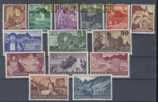 Liechtenstein Mi #  159/69 postfrisch Landschaften und Burgen (49524)