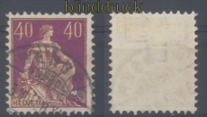 Schweiz Mi #  101 x gestempelt mit Entwerfername (49535)
