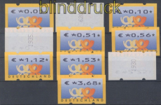 Bund ATM 2002 Mi # 4.1 postfrisch Versandstellensatz 1 (49628)