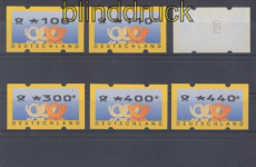 Bund ATM 1999 Mi # 3.2 postfrisch Versandstellensatz 1 (49626)