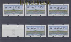 Bund ATM 1993 Mi # 2 Type 2.3 Versandstellensatz 2 postfrisch  (49621)