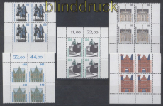 Bund Mi # 1934/38 A postfrisch Sehenswrdigkeiten 4er-Blcke (49655)