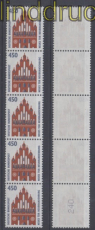 Bund Mi # 1623 R I postfrisch Sehenswrdigkeiten 5er-Streifen (49649)
