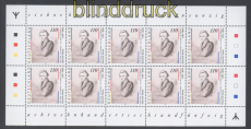 Bund Mi # 1962 I postfrisch Heinrich Heine mit Runen Kleinbogen (49647)