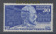 Bund Mi #  116 postfrisch Heinrich von Stephan UPU (49634)