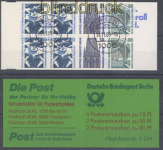 Berlin Markenheftchen Mi # 14 Sehenswrdigkeiten gestempelt (49663)