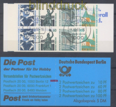 Berlin Markenheftchen Mi # 15 mZ gestempelt Sehenswrdigkeiten (49665)
