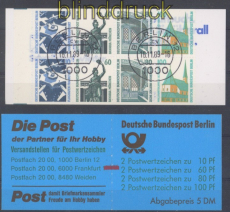 Berlin Markenheftchen Mi # 15 mZ gestempelt Sehensw�rdigkeiten (49664)