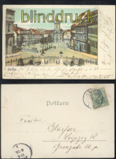 Gotha farb-AK Marktplatz 1902 (d8051)