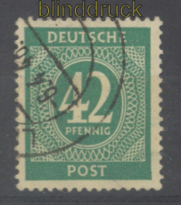 all. Besetzung Mi # 930 gestempelt 42 Pfg. Ziffer (49171)