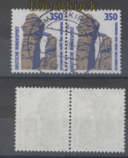 Bund Mi # 1407 gestempelt Sehenswrdigkeiten waagerechtes Paar (49682)