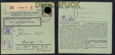 dt. Reich Mi # 794 auf Paketkarte aus Dresden 10.5.1943 (49711)