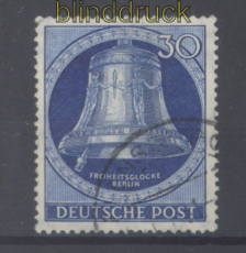 Berlin Mi #  78 gestempelt 30 Pfg. Glocke Klppel links (49783)