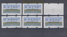 Bund ATM 1993 Mi # 2 Type 2.3 Versandstellensatz 2 postfrisch (49831)