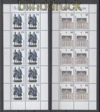 Bund Mi # 1934/38 postfrisch Sehenswrdigkeiten kplt. 10er-Bgen (49841)