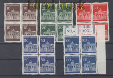 Bund Mi #  506/10 postfrisch Brandenburger Tor 4er-Blcke (49819)