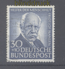 Bund Mi #  176 gestempelt 30 Pfg Helfer der Menschheit 1953 (50041)