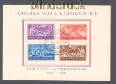 Liechtenstein Mi #  152/55 gestempelt SSt. Gedenkbaltt  (50064)