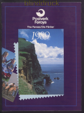 D�nemark Far�er Jahrbuch 1989 mit postfrischen Marken (50005)