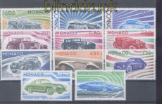 Monaco Mi # 1191/1201 postfrisch Entwicklung des Automobilbaus (50074)