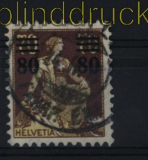 Schweiz Mi # 127 gestempelt Aufdruckmarke (28994)