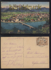 Rosenheim farb-AK Totalansicht 1922 (d8078)