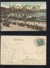 Hamburg farb-AK Alsterpavillon 1907 (d8079)