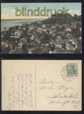Blankenese bei Hamburg farb-AK Panorama 13.6.1910 (d8080)
