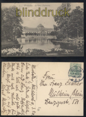 Wiesbaden sw-AK Kurhaus Parkseite 1910  (d8086)