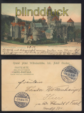 Wilhelmshhe farb-AK Lwenberg 1905  (d8087)