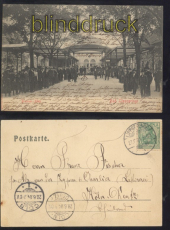 Bad Lippspringe sw-AK Brunnen-Allee 1904 (d8097)
