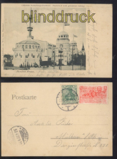 Dsseldorf sw-AK Ausstellungskarte 1902 Paillon Krupp (d8108)