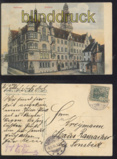 Duisburg farb-AK Rathaus 1906 (d8111)
