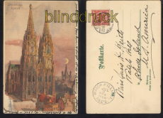 Kln farb-AK Gruss aus.... Klner Dom 1899 (d8122)