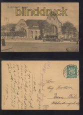 M�nchen-Gladbach sw-AK Bahnhof 1925 nach Essen (d8126)