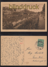 Mnchen-Gladbach sw-AK Partie an der Hohenzollernbrcke 1925 (d8153)