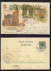 Rheydt farb-Litho-AK Gruss aus ..... drei Ansichten 1898 (d8169)