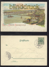 Ehrenbreitstein farb-AK Gruss aus ..... Totalansicht 1899 (d8194)